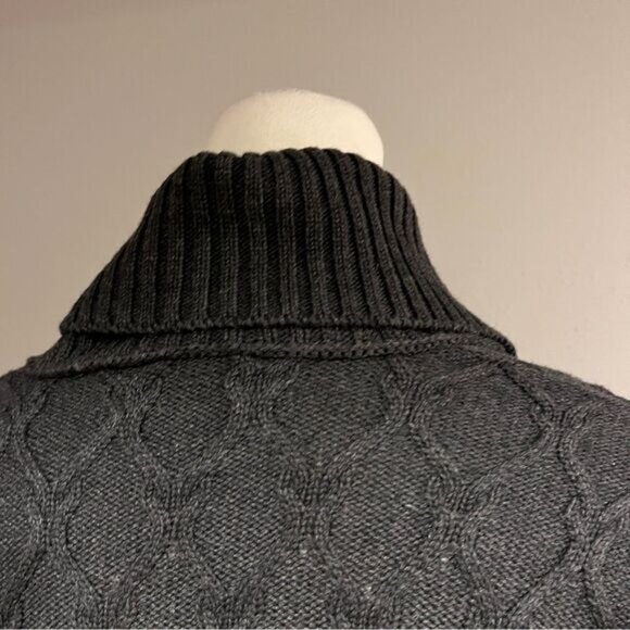 Calvin Klein charcoal grey v-neck sweater dress size Small - Picture 7 of 12